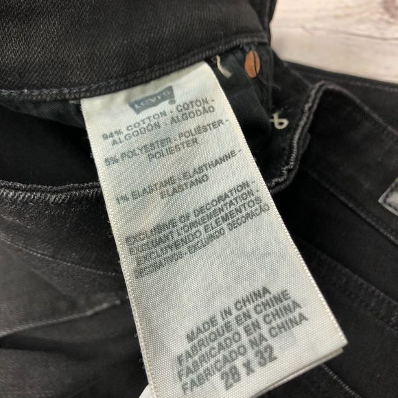 Levi's Women Skinny Curve ID Thigh High Zipper Jeans Size 28x32 Denim M059 -18 - Picture 9 of 16